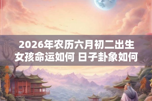 2026年农历六月初二出生女孩命运如何 日子卦象如何 2026年农历六月初二出生女孩命运如何 日子卦象如何