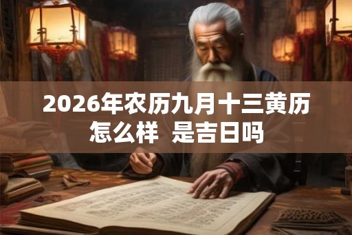 2026年农历九月十三黄历怎么样 是吉日吗 2026年农历九月十三黄历怎么样 是吉日吗