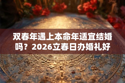双春年遇上本命年适宜结婚吗？2026立春日办婚礼好不好