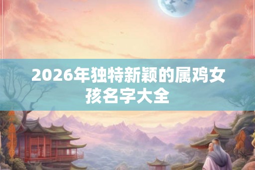 2026年独特新颖的属鸡女孩名字大全