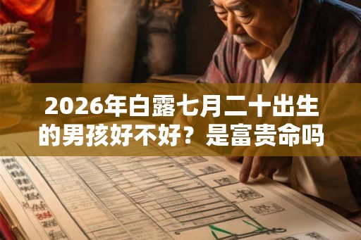 2026年白露七月二十出生的男孩好不好？是富贵命吗？