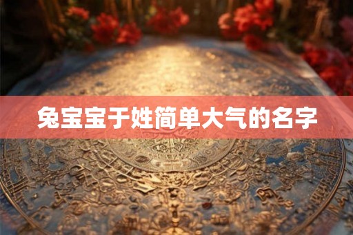 兔宝宝于姓简单大气的名字