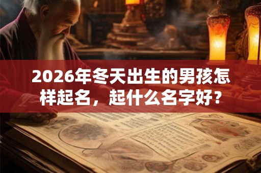 2026年冬天出生的男孩怎样起名,起什么名字好? 2026年冬天出生的男孩怎样起名,起什么名字好?