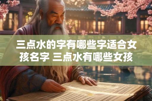 三点水的字有哪些字适合女孩名字 三点水有哪些女孩名字可取