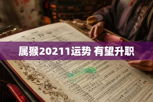属猴20211运势 有望升职