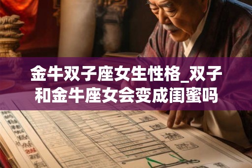 金牛双子座女生性格_双子和金牛座女会变成闺蜜吗