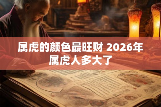 属虎的颜色最旺财 2026年属虎人多大了