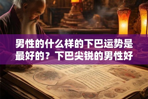 男性的什么样的下巴运势是最好的？下巴尖锐的男性好不好？