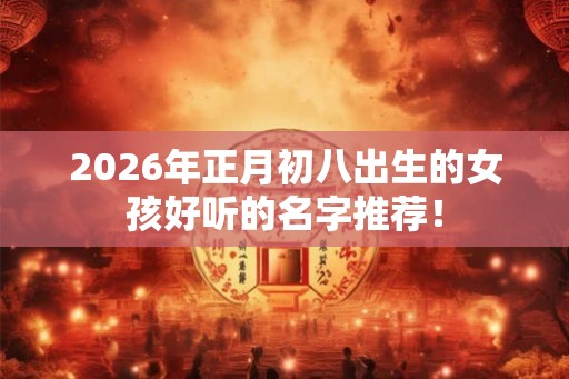 2026年正月初八出生的女孩好听的名字推荐！