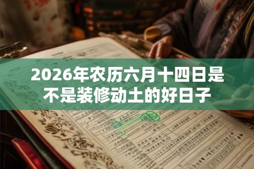2026年农历六月十四日是不是装修动土的好日子 2026年农历六月十四日是不是装修动土的好日子