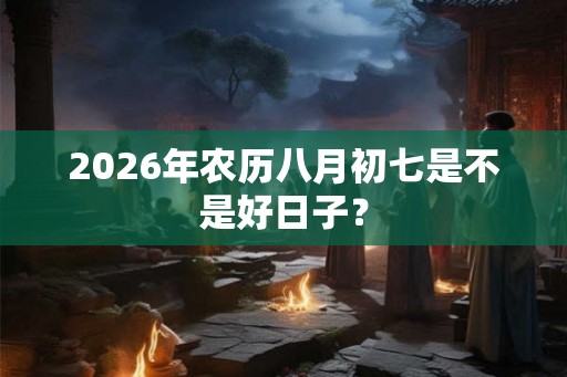 2026年农历八月初七是不是好日子？