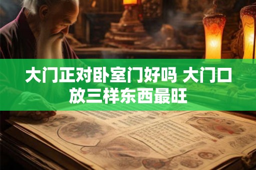 大门正对卧室门好吗 大门口放三样东西最旺
