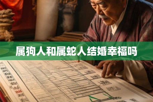 属狗人和属蛇人结婚幸福吗