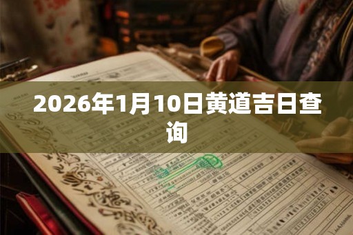 2026年1月10日黄道吉日查询