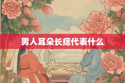男人耳朵长痣代表什么