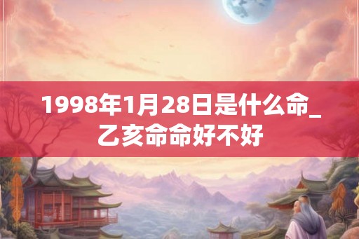1998年1月28日是什么命_乙亥命命好不好