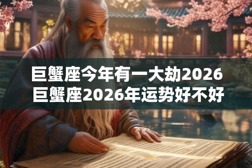 巨蟹座今年有一大劫2026 巨蟹座2026年运势好不好 巨蟹座今年有一大劫2026 巨蟹座2026年运势好不好