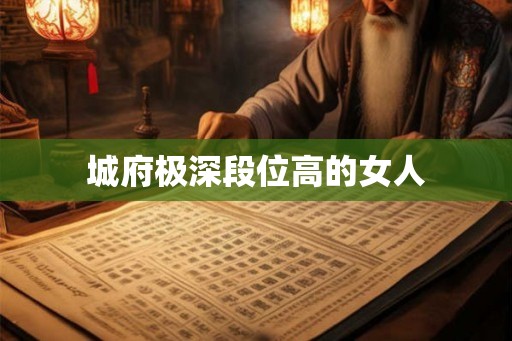 城府极深段位高的女人 城府极深段位高的女人