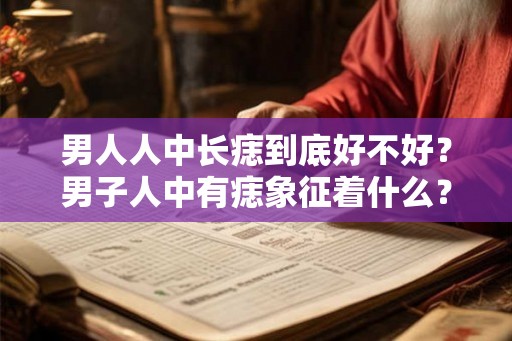 男人人中长痣到底好不好？男子人中有痣象征着什么？