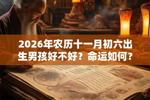 2026年农历十一月初六出生男孩好不好？命运如何？