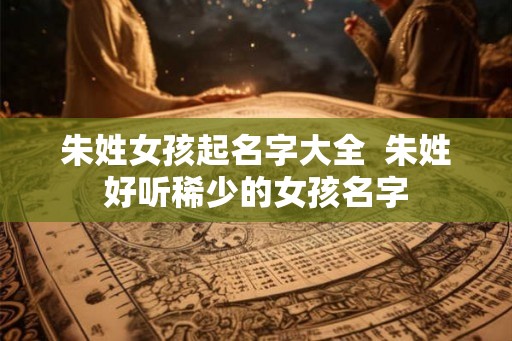 朱姓女孩起名字大全  朱姓好听稀少的女孩名字