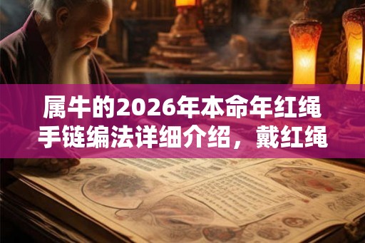 属牛的2026年本命年红绳手链编法详细介绍，戴红绳一定会转运？