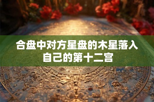 合盘中对方星盘的木星落入自己的第十二宫