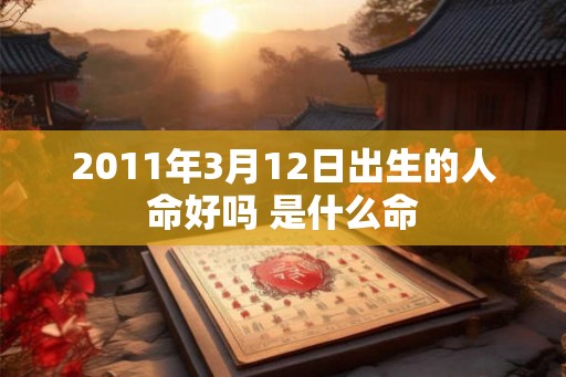 2011年3月12日出生的人命好吗 是什么命