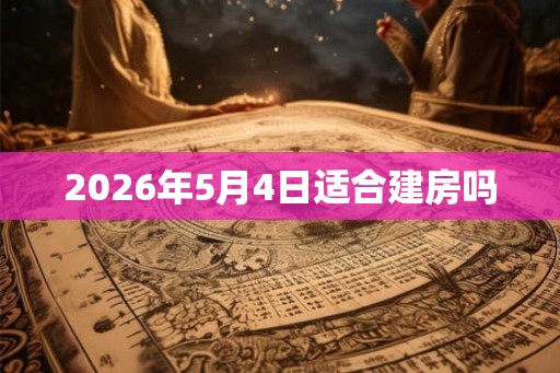 2026年5月4日适合建房吗