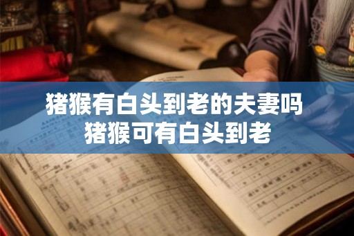 猪猴有白头到老的夫妻吗 猪猴可有白头到老