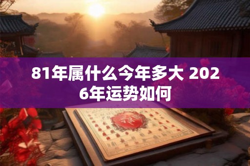 81年属什么今年多大 2026年运势如何