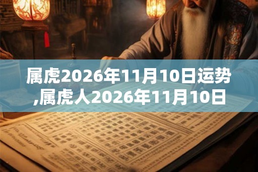 属虎2026年11月10日运势,属虎人2026年11月10日财运,生肖虎2026年11月10日运势