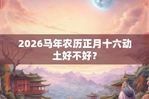 2026马年农历正月十六动土好不好? 2026马年农历正月十六动土好不好?