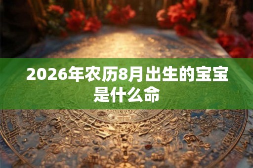 2026年农历8月出生的宝宝是什么命