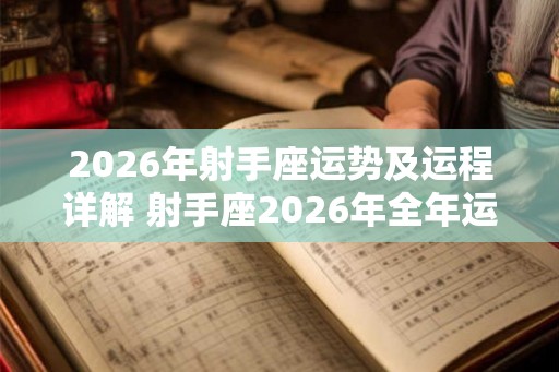 2026年射手座运势及运程详解 射手座2026年全年运势