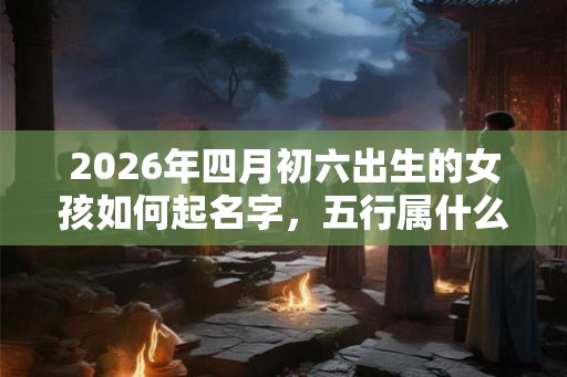 2026年四月初六出生的女孩如何起名字，五行属什么