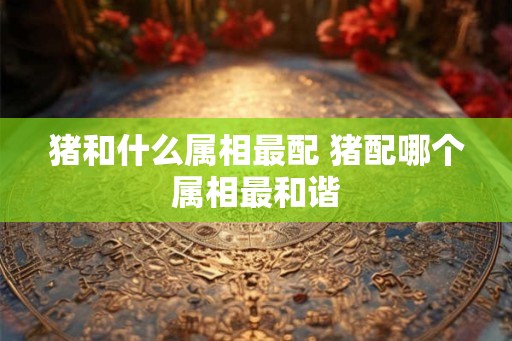 猪和什么属相最配 猪配哪个属相最和谐 猪和什么属相最配 猪配哪个属相最和谐