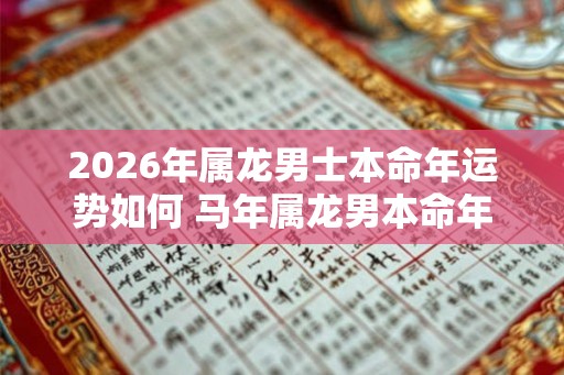 2026年属龙男士本命年运势如何 马年属龙男本命年运气好不好