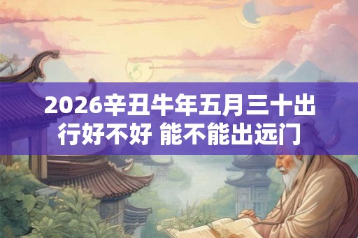 2026辛丑牛年五月三十出行好不好 能不能出远门
