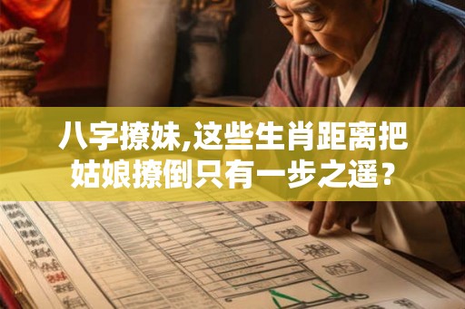 八字撩妹,这些生肖距离把姑娘撩倒只有一步之遥？