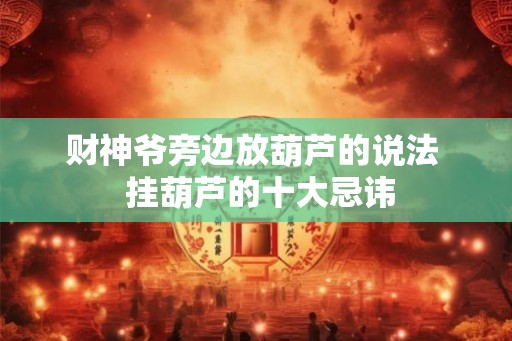 财神爷旁边放葫芦的说法  挂葫芦的十大忌讳
