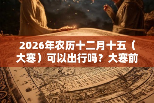 2026年农历十二月十五(大寒)可以出行吗?大寒前后适合出行的时间 2026年农历十二月十五(大寒)可以出行吗?大寒前后适合出行的时间
