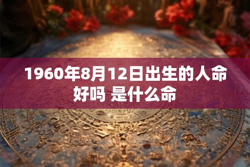 1960年8月12日出生的人命好吗 是什么命
