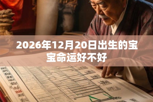2026年12月20日出生的宝宝命运好不好