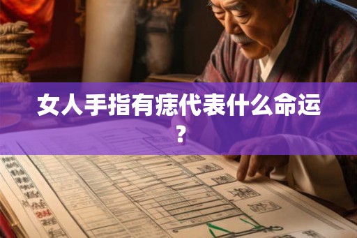 女人手指有痣代表什么命运？
