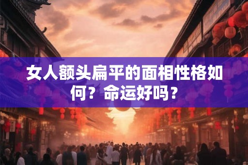 女人额头扁平的面相性格如何？命运好吗？