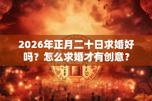 2026年正月二十日求婚好吗?怎么求婚才有创意? 2026年正月二十日求婚好吗?怎么求婚才有创意?
