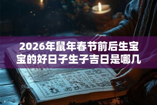 2026年鼠年春节前后生宝宝的好日子生子吉日是哪几天? 2026年鼠年春节前后生宝宝的好日子生子吉日是哪几天?