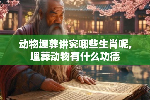 动物埋葬讲究哪些生肖呢,埋葬动物有什么功德 动物埋葬讲究哪些生肖呢,埋葬动物有什么功德