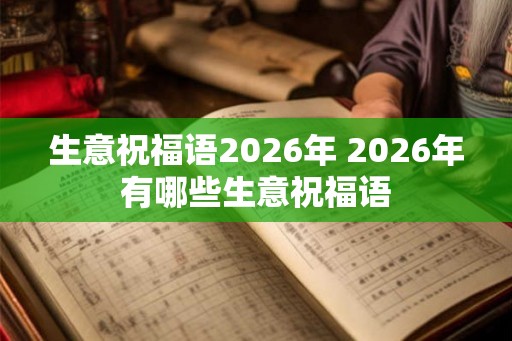 生意祝福语2026年 2026年有哪些生意祝福语